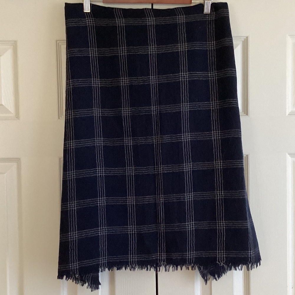 Banana Republic Plaid Wool Scarf